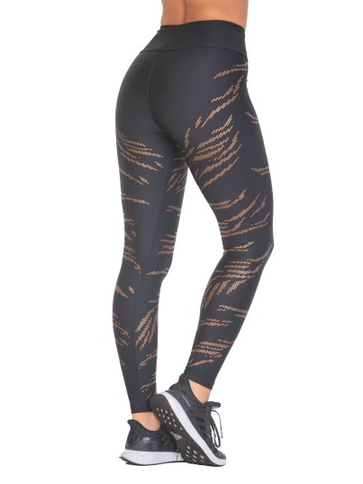 Calza Lycra Brutal Shine Black 