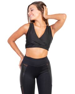 Top Miranda Lycra Shine Black