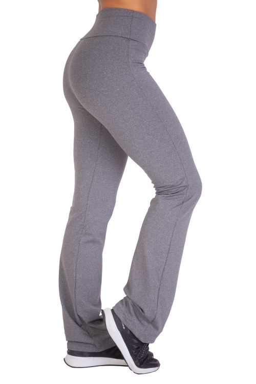 Pantalón Recto Microfibra Noruega Melange