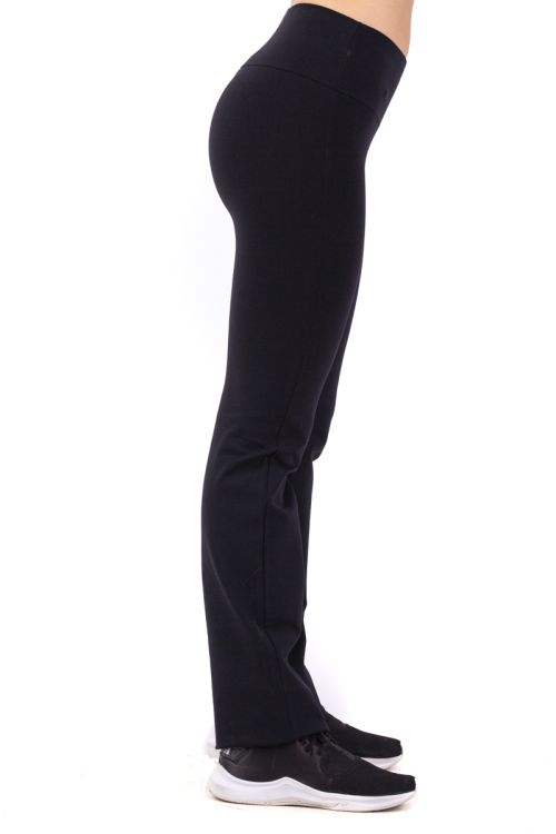 Pantalón Recto Microfibra Noruega Negro