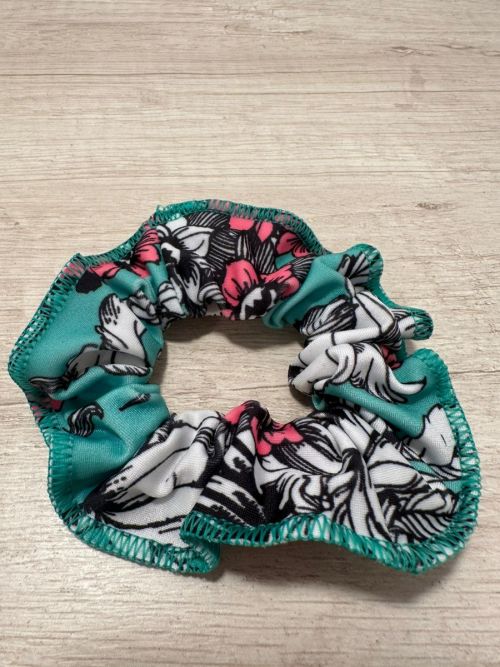 Scrunchie Flower Aqua